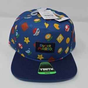 Nintendo Super Mario Blue Kids Hat